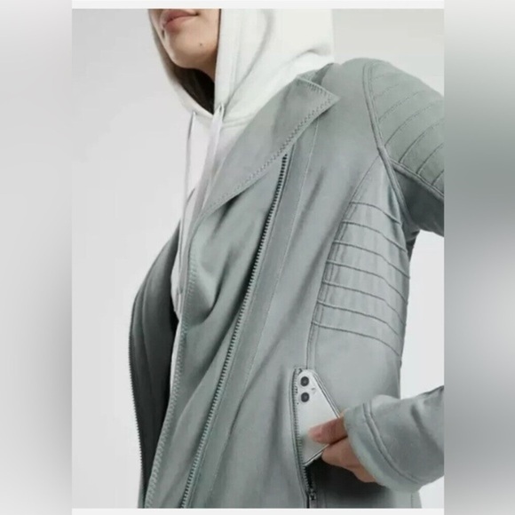 ATHLETA Moto Jacket Sweatshirt Minimalist
Full Zip City Travel Small - Picture 2 of 15